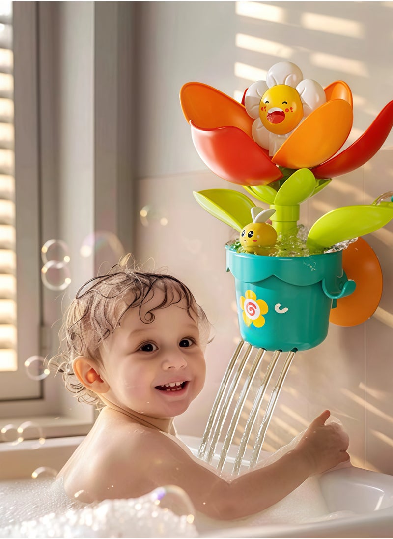 Paraphrase Interactive Baby Bath Toy, Water-Splashing Flower Toy with Suction Cup, Watering Can & Hook | Safe ABS Material, Fun Indoor & Outdoor Water Play for Toddlers and Kids  - Image 4