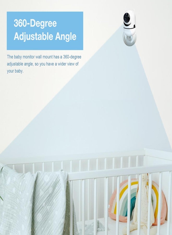 Derebir Adjustable Baby Monitor Wall Mount Compatible with Hellobaby, iFamily, OKAIDI, Blemil, ANMEATE, Nooie, for HelloBaby HB6550/HB6560/HB65/HB66/HB6339, 1/4 Thread Connection, Camera Not Included - Image 3