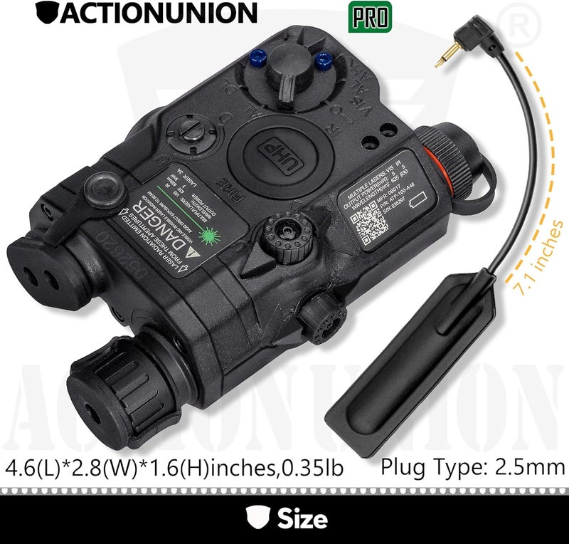 ACTIONUNION ليزر IR برو PEQ-15 من Airsoft + ليزر أخضر مرئي UHP + مصباح LED أبيض - Image 5