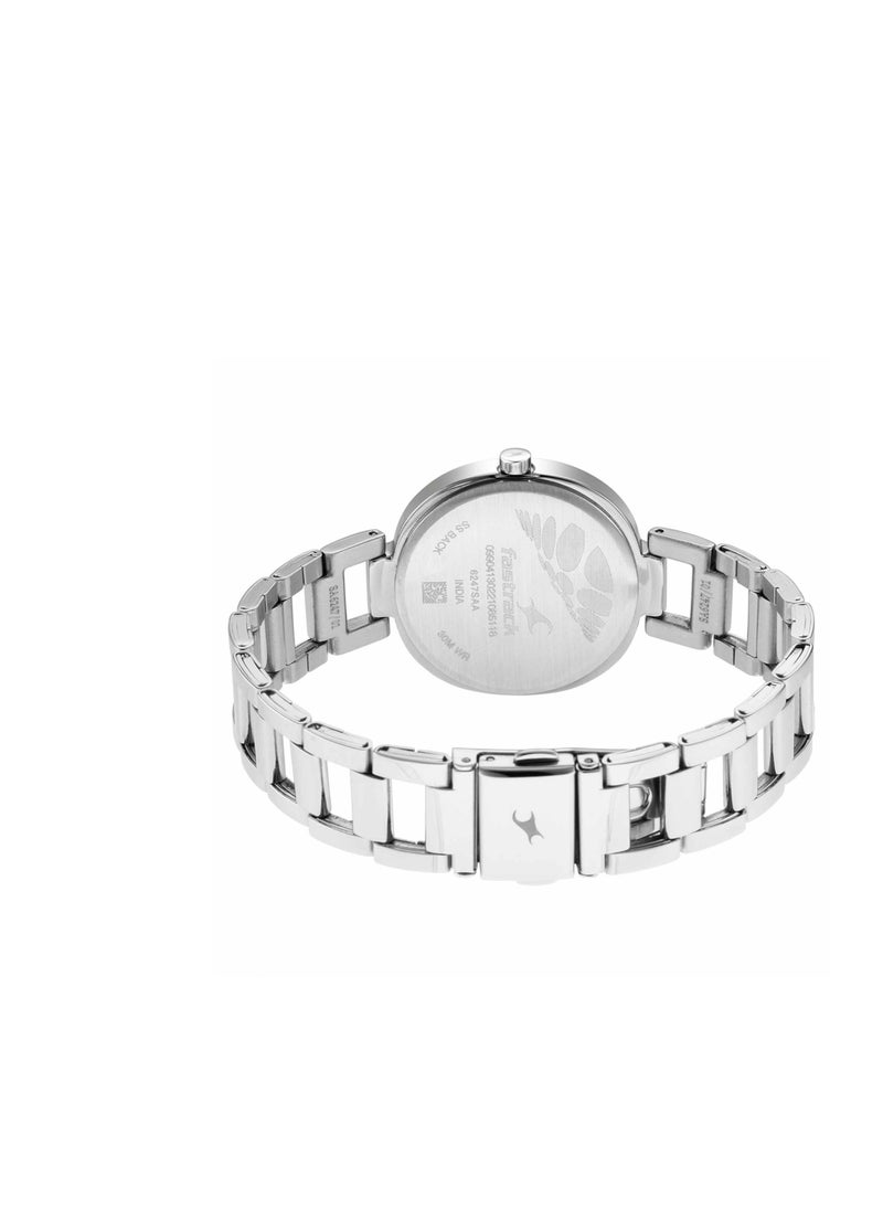 fastrack Fastrack Stunners Quartz Analog Siler Dial Metal Strap Watch for Girls  - Image 4