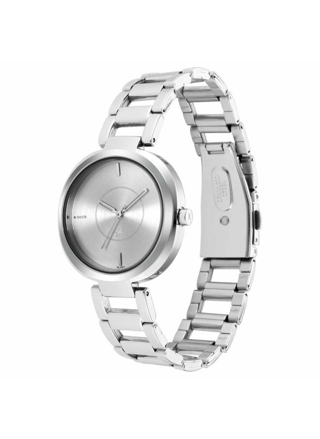 fastrack Fastrack Stunners Quartz Analog Siler Dial Metal Strap Watch for Girls  - Image 1
