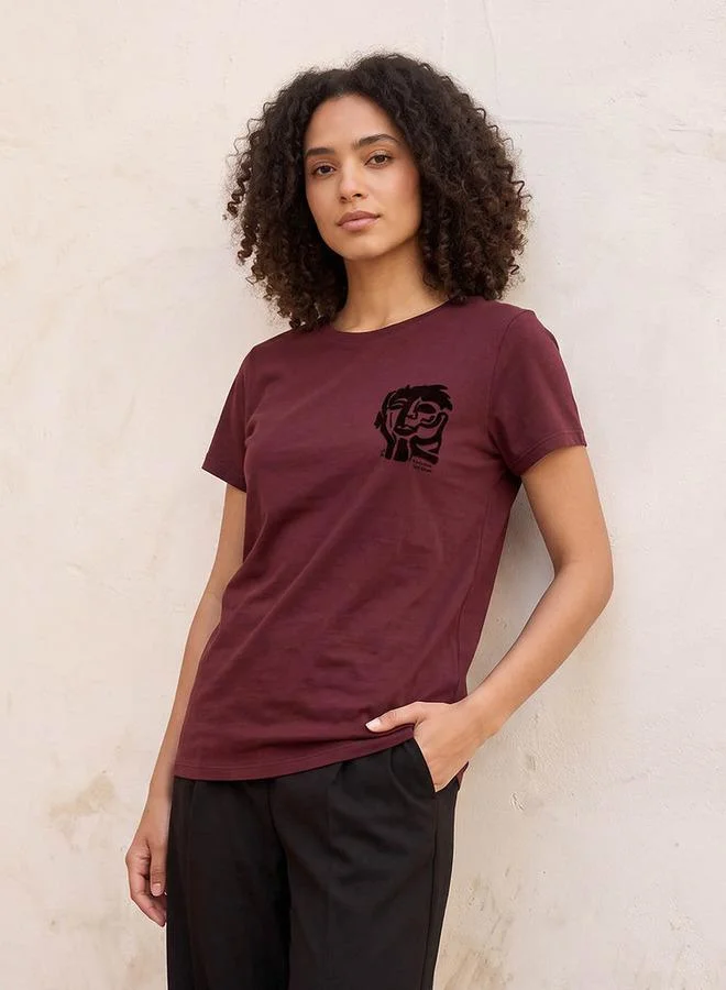 SP Characters Giovanna Gilhuber Cotton T-shirt with Graphic Print