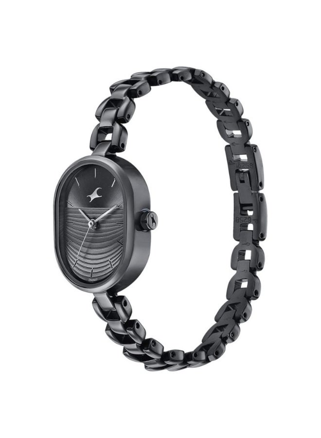 fastrack Style Up 3.0 Women's Watch 6258NM01 – Black Dial, Black Metal Strap, Quartz Movement, 30m Water-Resistant, Elegant & Gift-Ready Timepiece - Image 3