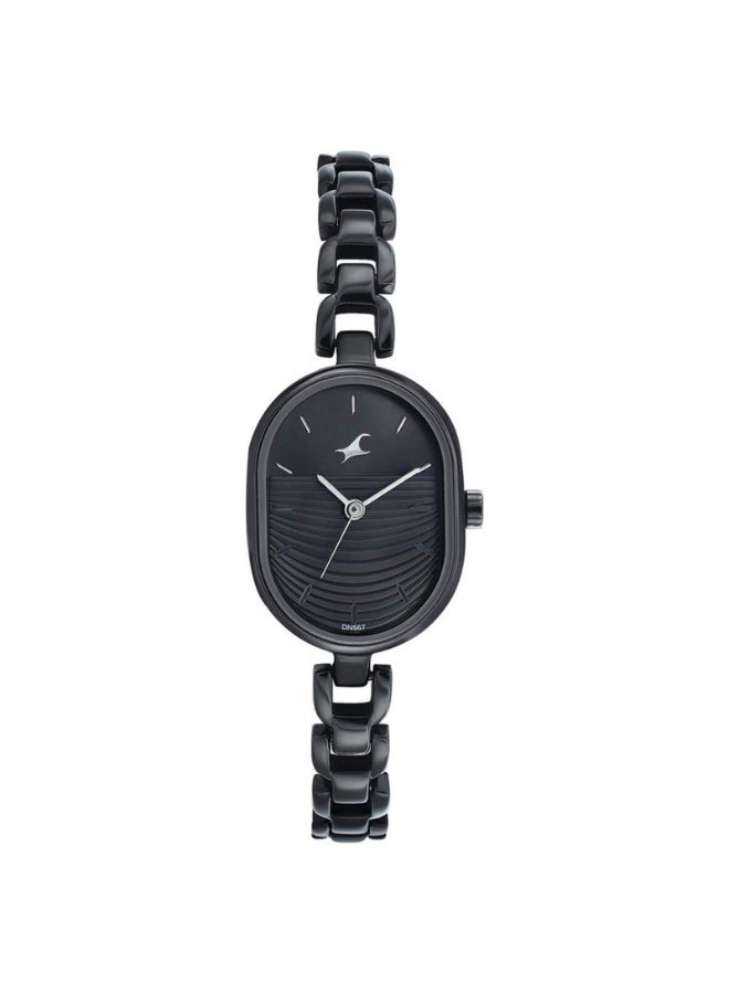 fastrack Style Up 3.0 Women's Watch 6258NM01 – Black Dial, Black Metal Strap, Quartz Movement, 30m Water-Resistant, Elegant & Gift-Ready Timepiece - Image 1