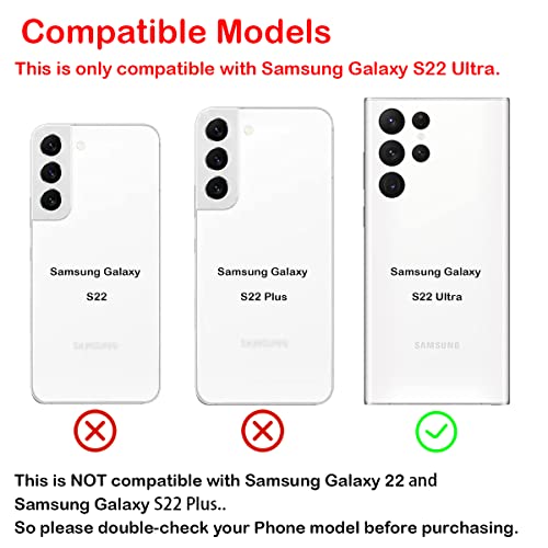 Phoupair OEM Back Glass Replacement Compatible with Samsung Galaxy S22 Ultra 5G with Professional Repair Kit and Installation Instruction (Phantom White) - Image 2