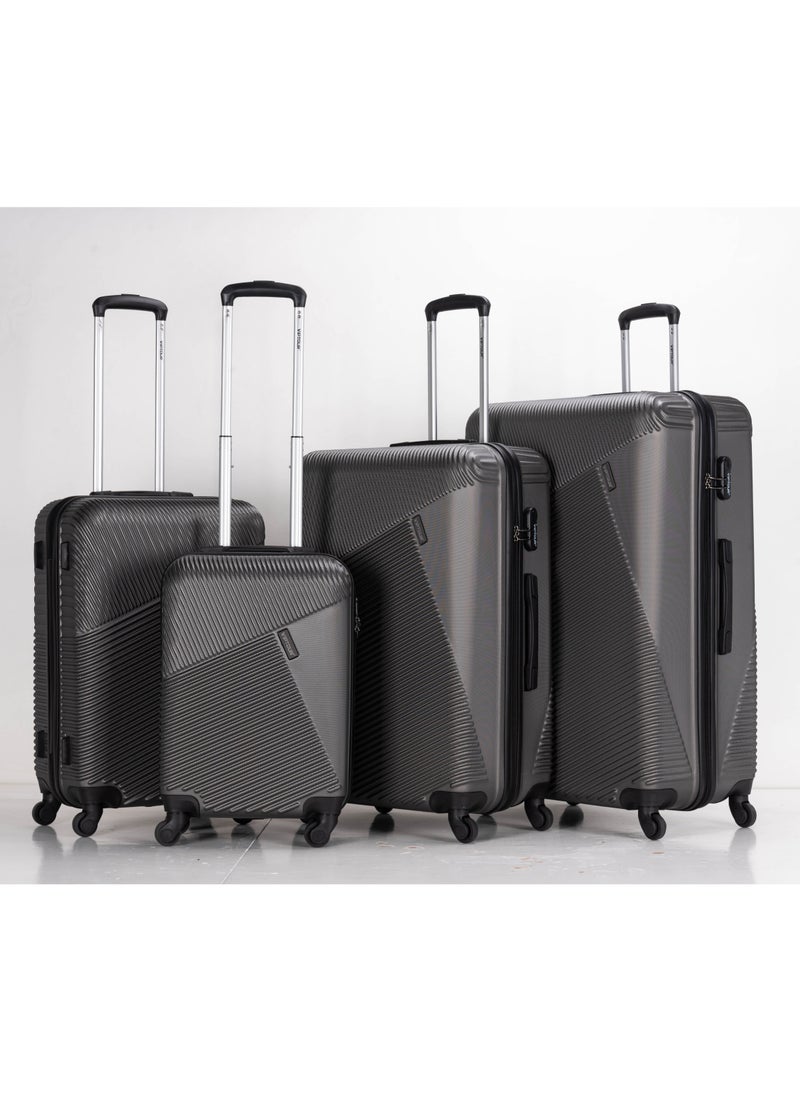 VIPTOUR - Set of 4 ABS Trolley Luggage With Number Lock 20,24,28,32 Inches - Image 1