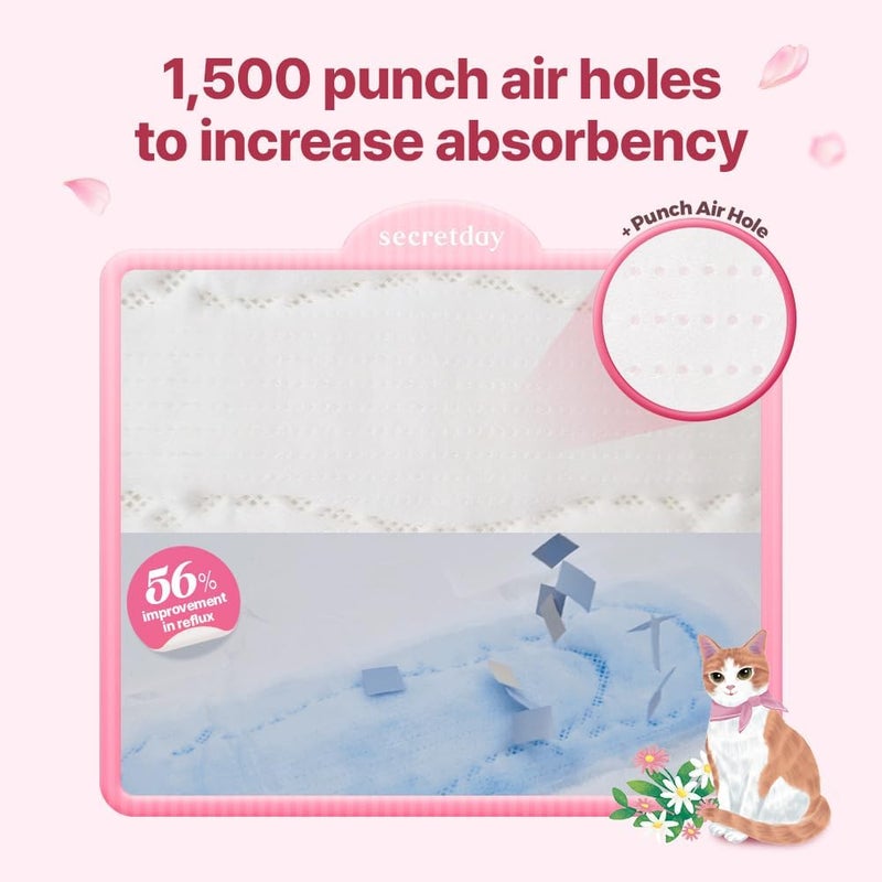 secretday Well Absorbed Sanitary Pads Love Plus, Made in Korea (Large, 14, Count) - Image 3