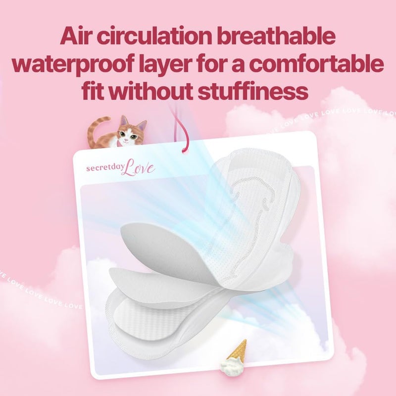 secretday Well Absorbed Sanitary Pads Love Plus, Made in Korea (Large, 14, Count) - Image 4