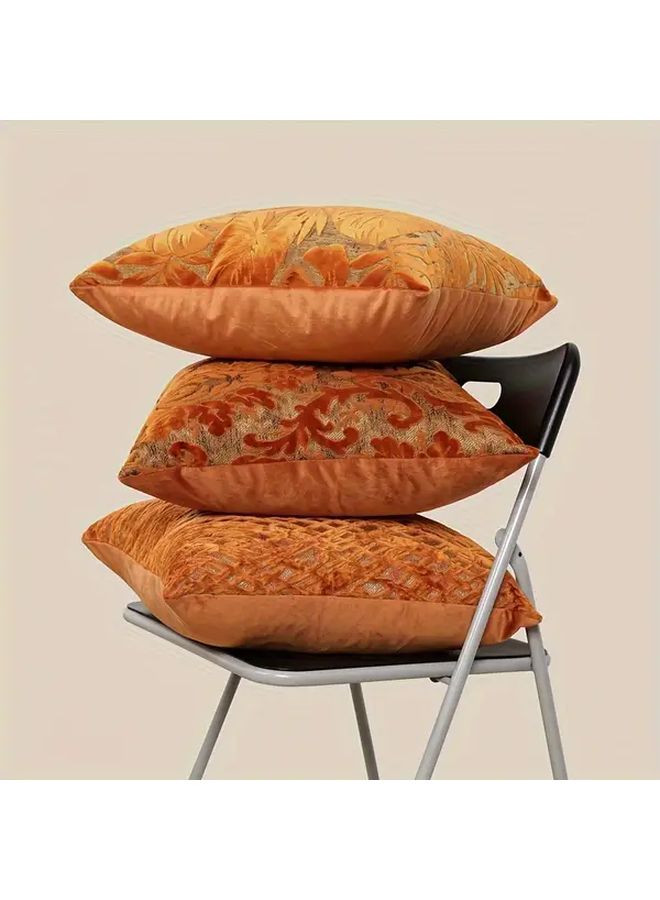 18 Inch Green Tropical Leaf Jacquard Throw Pillow Cover Machine Washable Square Cushion Case - Image 5
