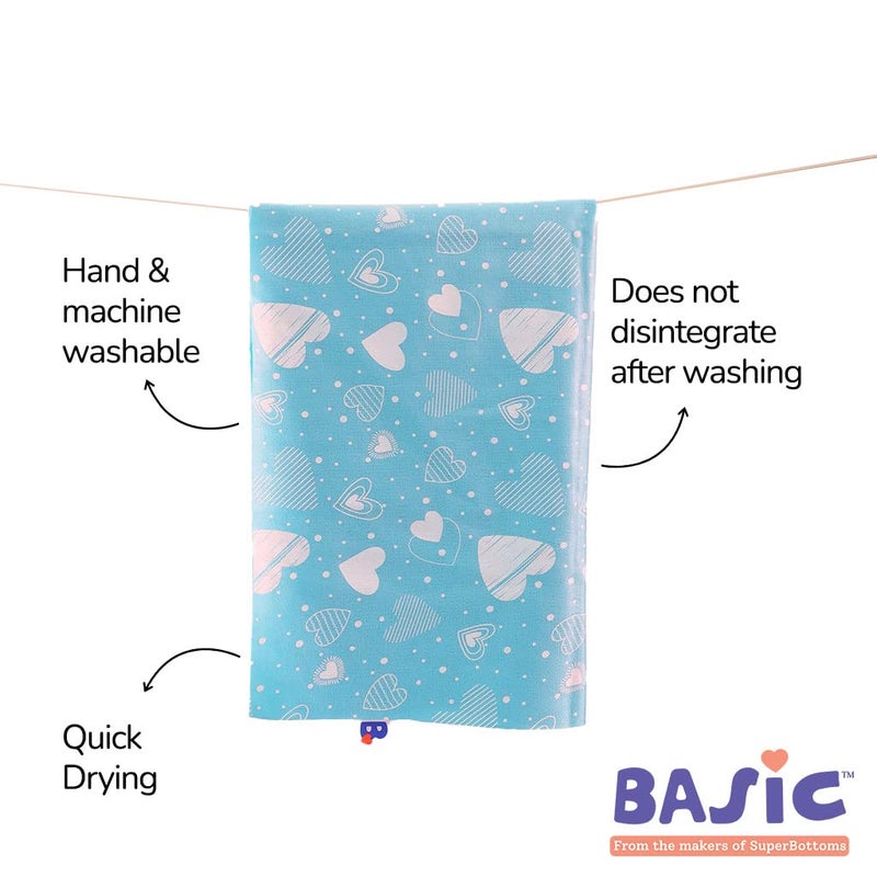 Superbottoms SuperBottoms Basic Bed Protecting Mats - Bed & Floor Protector/Playmat, Super Light-Weight, Sleek Design, 8.5X Absorbent | NO Heat, Anti-dust, Washable, InstaDry mats (70cm x 100cm)- (Medium)  - Image 5