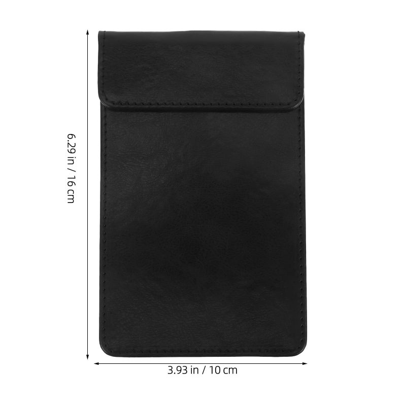 Fabric Texture Black Foldable Clipboard Guest Check Holder 10x16cm for Waitstaff - Image 3