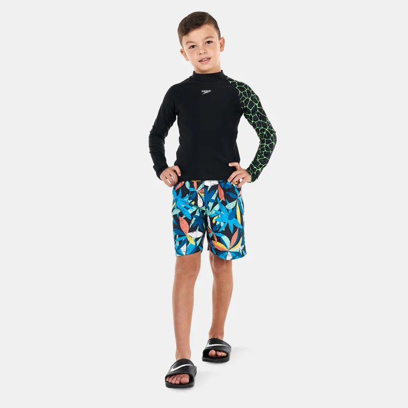 speedo Kids' Printed Long Sleeve Rashguard