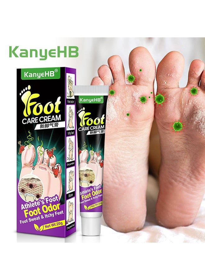 KanyeHB Foot Care Cream 20g, Athlete's Foot Odor Foot Cream, Relieve Foot Odor, Rotten Feet, Blister and Foot Sweat, Prevent Peeling, Relieve Itching Fast , Deep Bacteriostasis and Prevent Recurrence Cream - Image 2