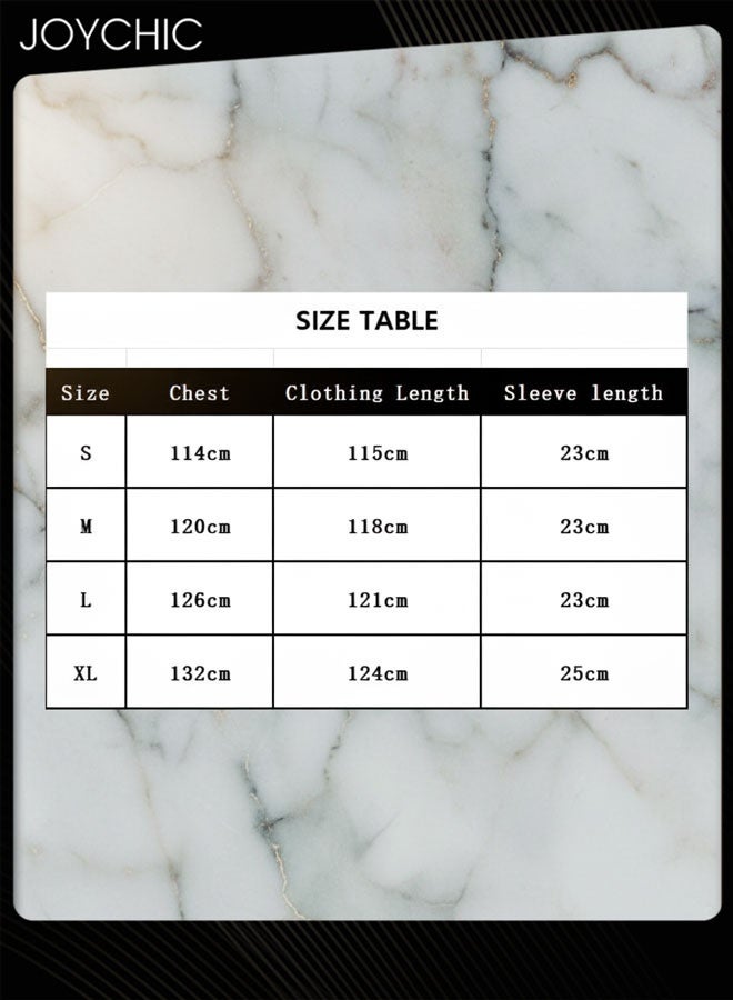 Joychic 2-piece Spring and Autumn Solid Color Women V-neck Nightgown with Suspenders Ice Silk Smooth and Comfortable Mid-length Indoor Pajamas White - Image 4