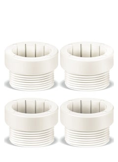 Excefore Pool Umbrella Stabilizer Adapter, Pool Umbrella Threaded Adapter Sleeves, Umbrella Pole Stabilizer, for Outdoor Patio Deck 1 3/4" Umbrellas Insert (White)  - Image 1