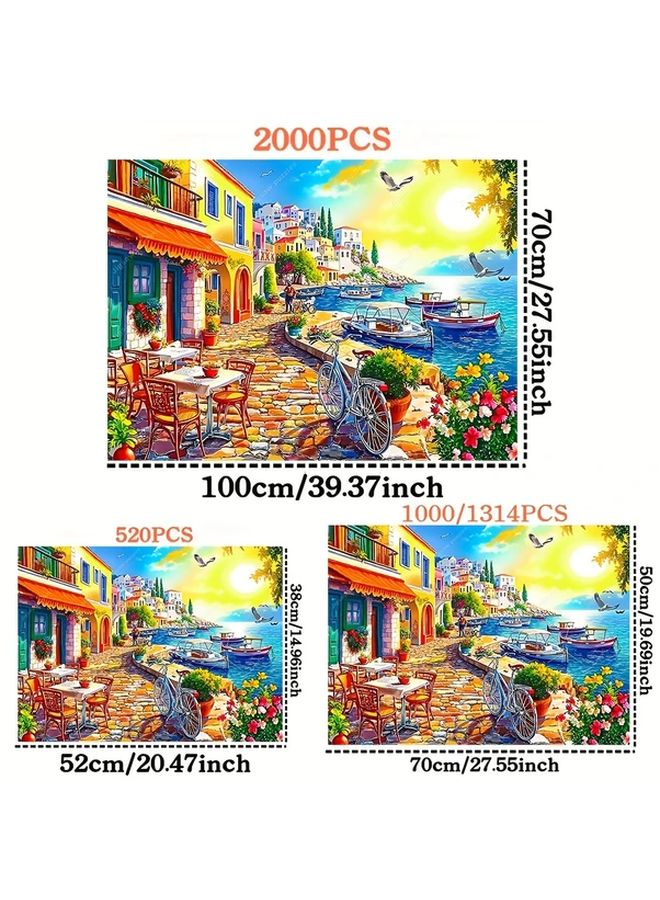 YF3484 2000 قطعة لغز للكبار ديكور الحائط ديكور المنزل هدية عيد الميلاد - Image 3