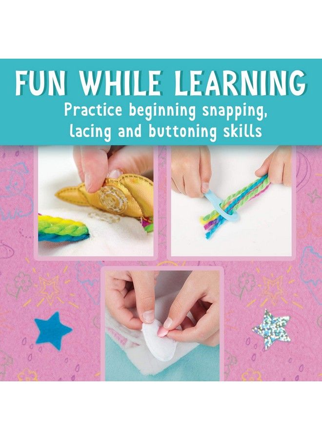 Creativity for Kids Unicorn Purse Create A No Sew Fabric Unicorn Bag Crafts Boosts Fine Motor Skills For Preschoolers White - Image 4