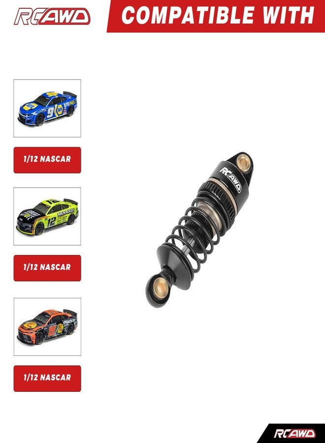 RCAWD RC Shocks Set for Losi 1/12 RC Racecar On-Road Car Upgrades, Front Rear Shock Absorbers Damper Parts Aluminum Titanium - Image 4
