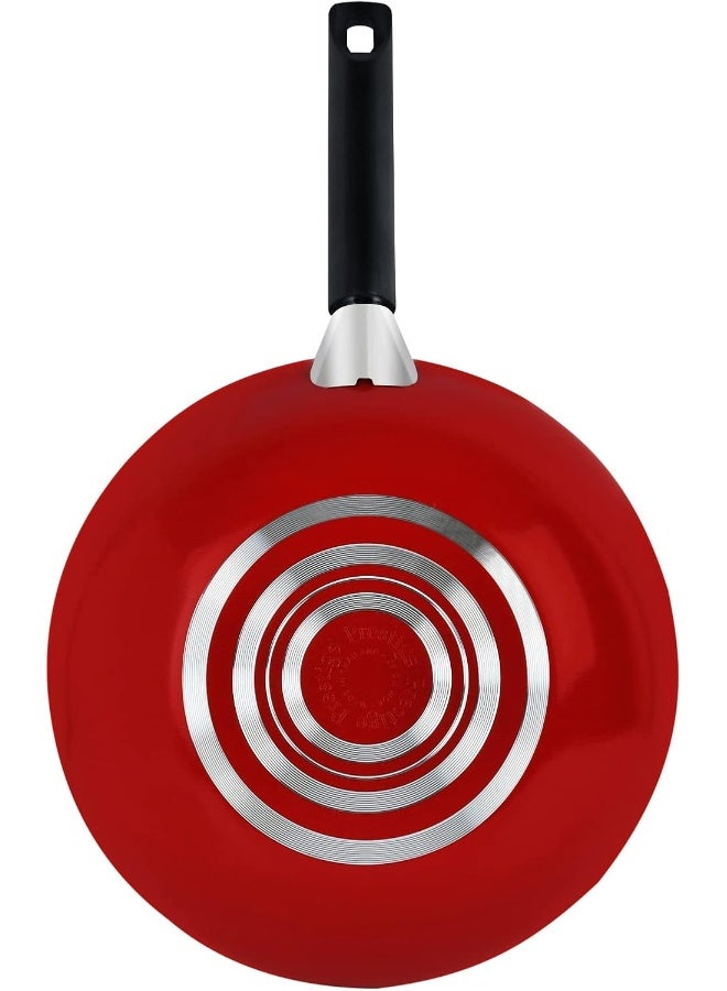 Prestige Classique Wok Glass Lid Red 26cm - Image 4