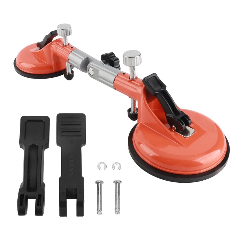 Tile Leveling Suction Cup: High Strength Die Cast Alloy Body - Non Slip Ergonomic Grip Adjustable Ratchet Tile Alignment Tool for Tile Installation and Glass Seam Alignment - Image 1