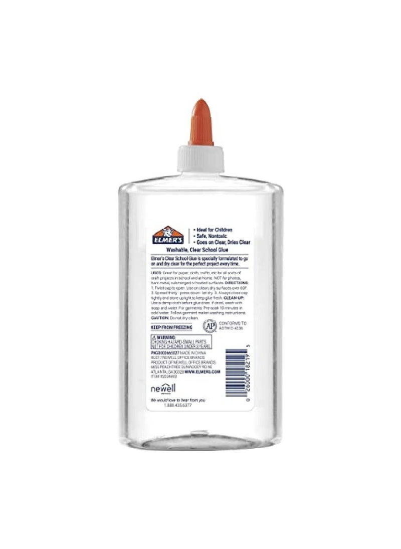 Elmer's  Clear Liquid School Glue, Strong Adhesive, Ideal for Craft Projects - 473 ml - Image 3