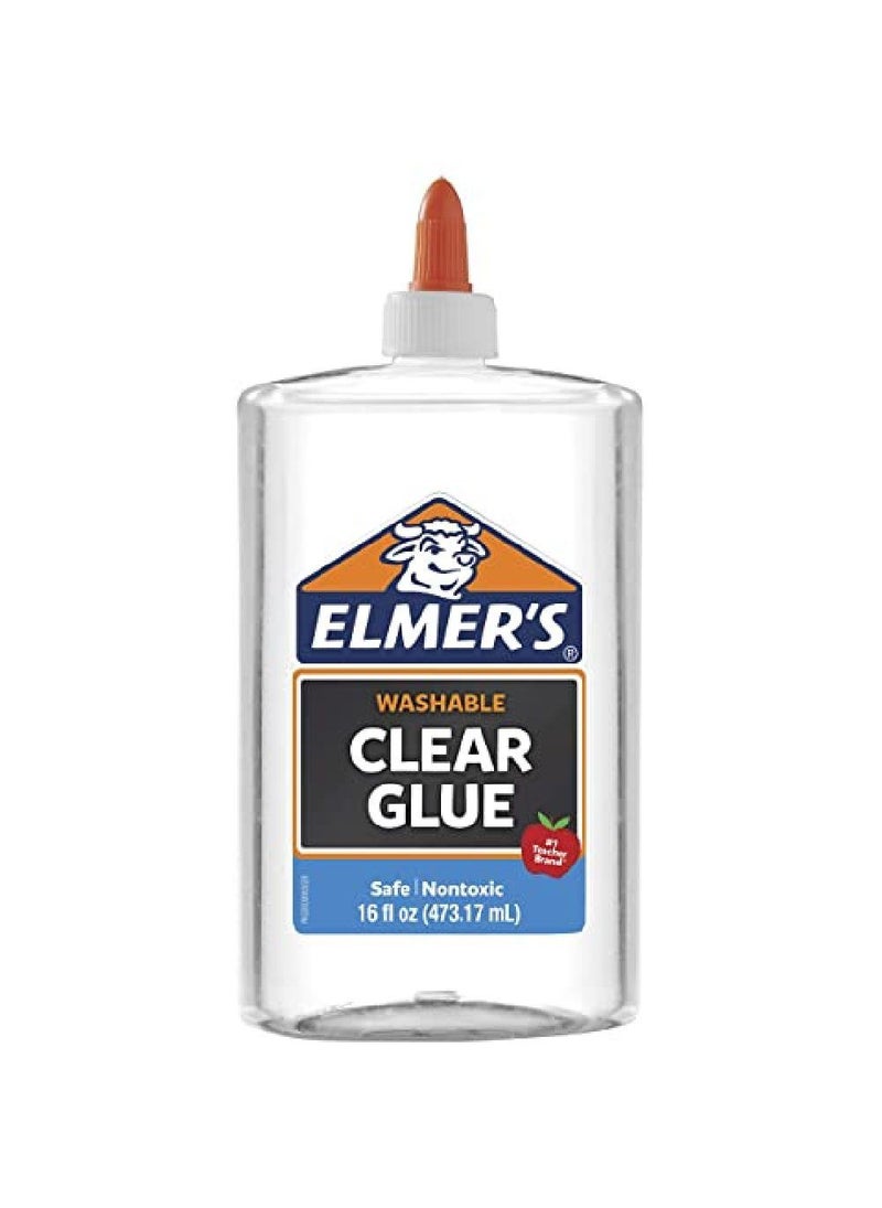 Elmer's  Clear Liquid School Glue, Strong Adhesive, Ideal for Craft Projects - 473 ml - Image 1