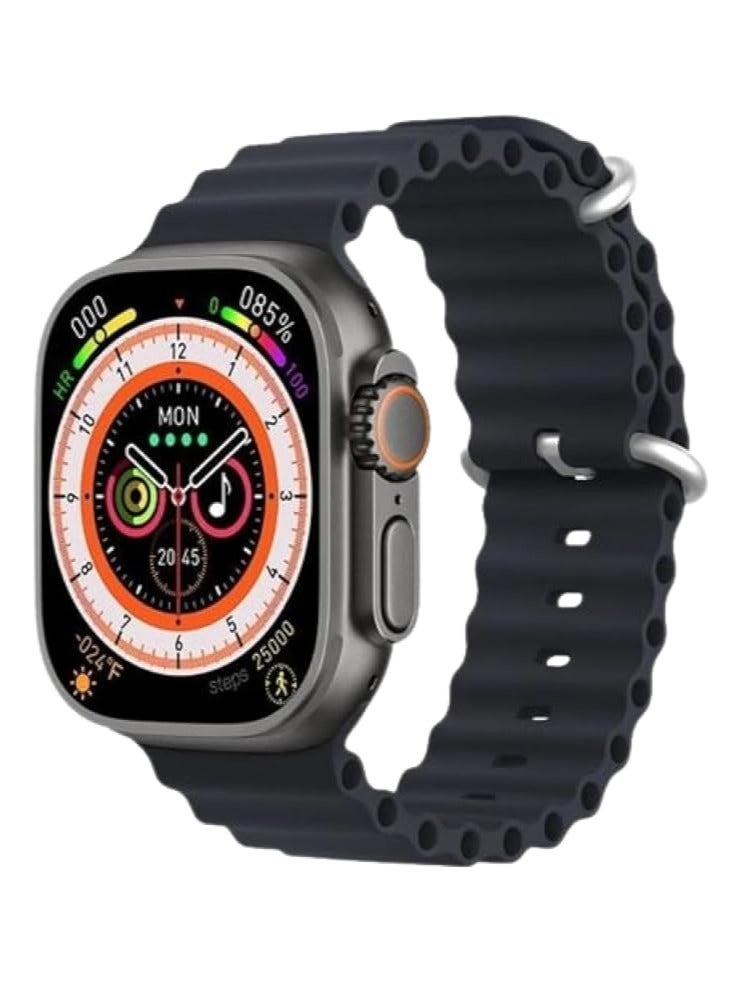 adhomax New T900 Ultra 2 smart watch Elegant Design 2.2" NFC, infinite display, Fitness Tracker, Heart Rate, Bluetooth, Wireless Charging, works with IOS and android, for men and women - Image 3