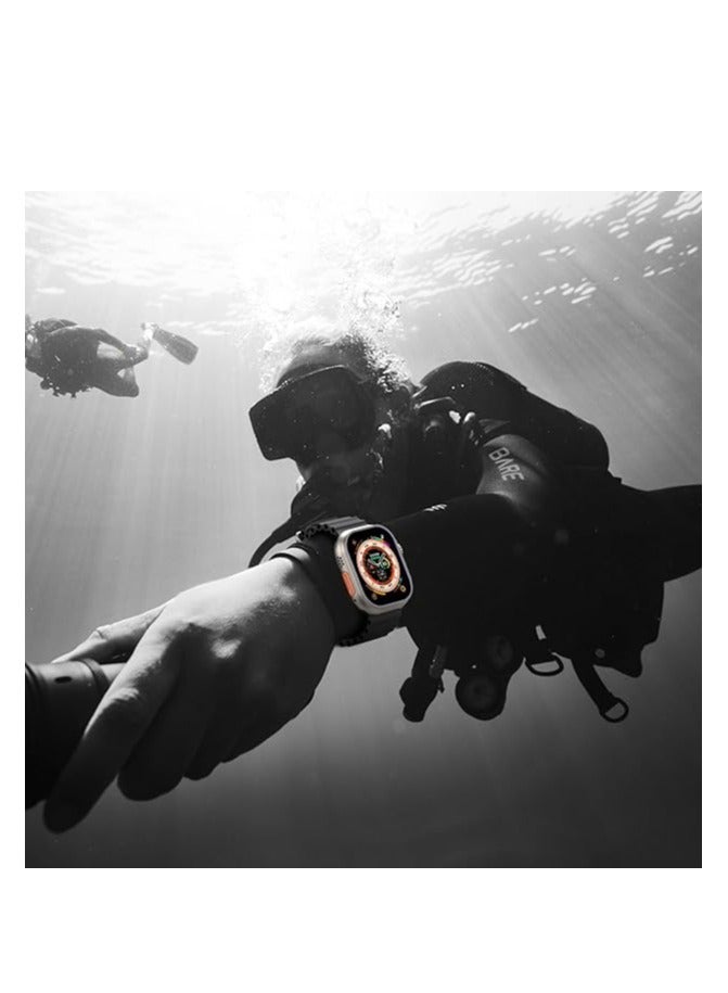 adhomax New T900 Ultra 2 smart watch Elegant Design 2.2" NFC, infinite display, Fitness Tracker, Heart Rate, Bluetooth, Wireless Charging, works with IOS and android, for men and women - Image 2