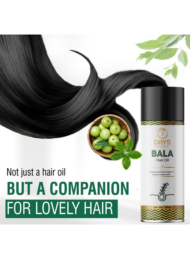 7 Days Ayurvedic Bala Hair Oil For Hair Growth Hair Fall Control For Women And Men 100 Ml - Image 4