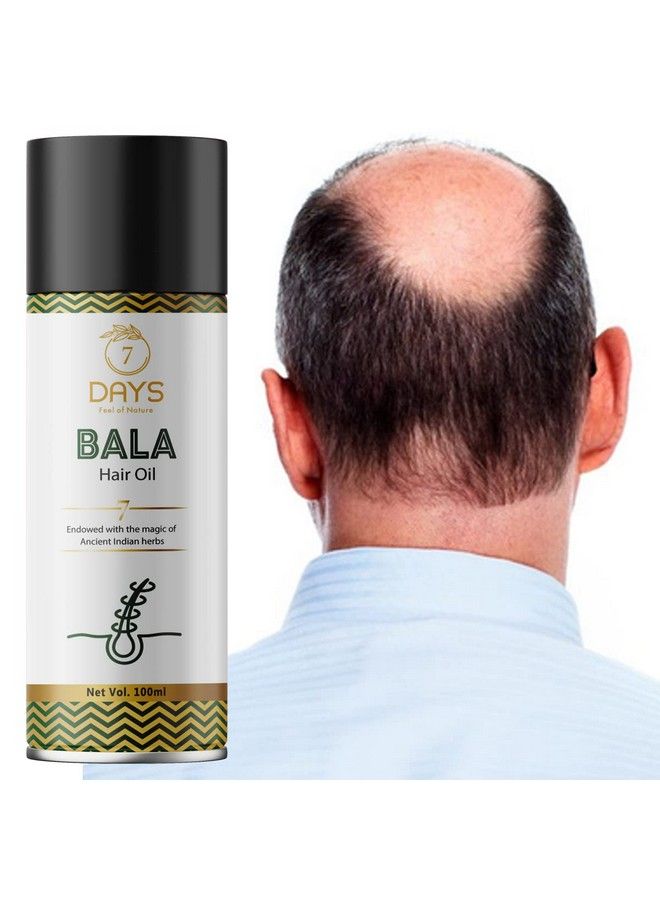 7 Days Ayurvedic Bala Hair Oil For Hair Growth Hair Fall Control For Women And Men 100 Ml - Image 2