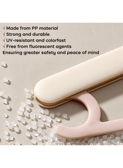 Babycare Babycare - Adjustable Kids Hangers, Powder Pink, BPA-Free, Space-Saving Hangers, Non-Slip Design, Durable Plastic, Kid-Sized Hangers, Non-Toxic, Easy to Use, Portable, Ideal for Toddlers and Children’s Clothes  - Image 2