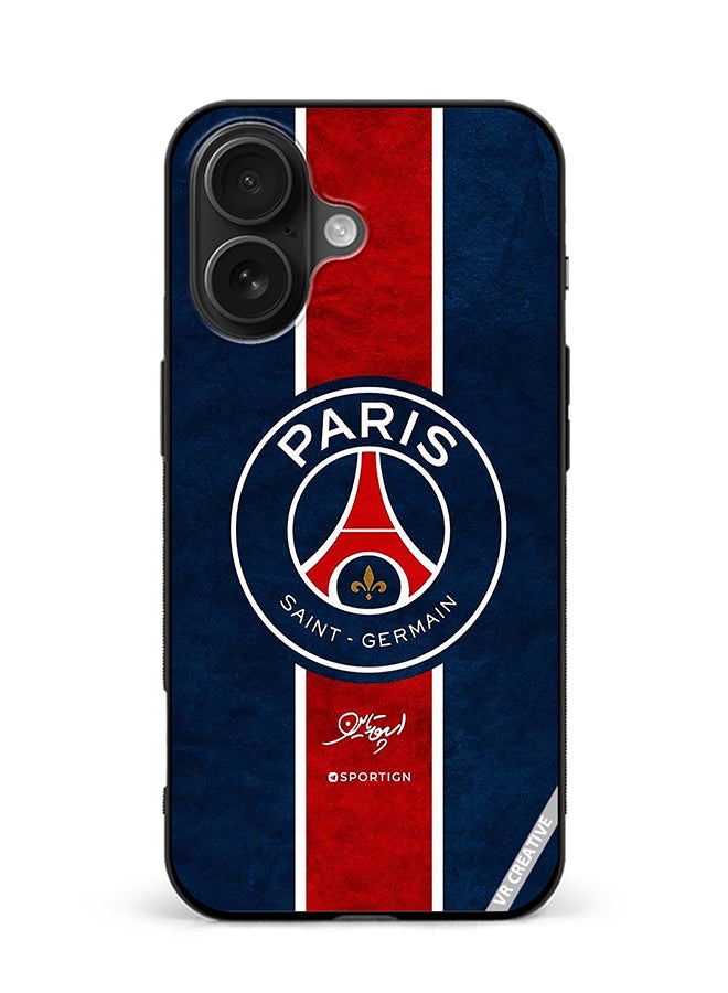 VR CREATIVE Protective Case Cover For Apple iPhone 16 Plus Paris Saint Germain Design Multicolour