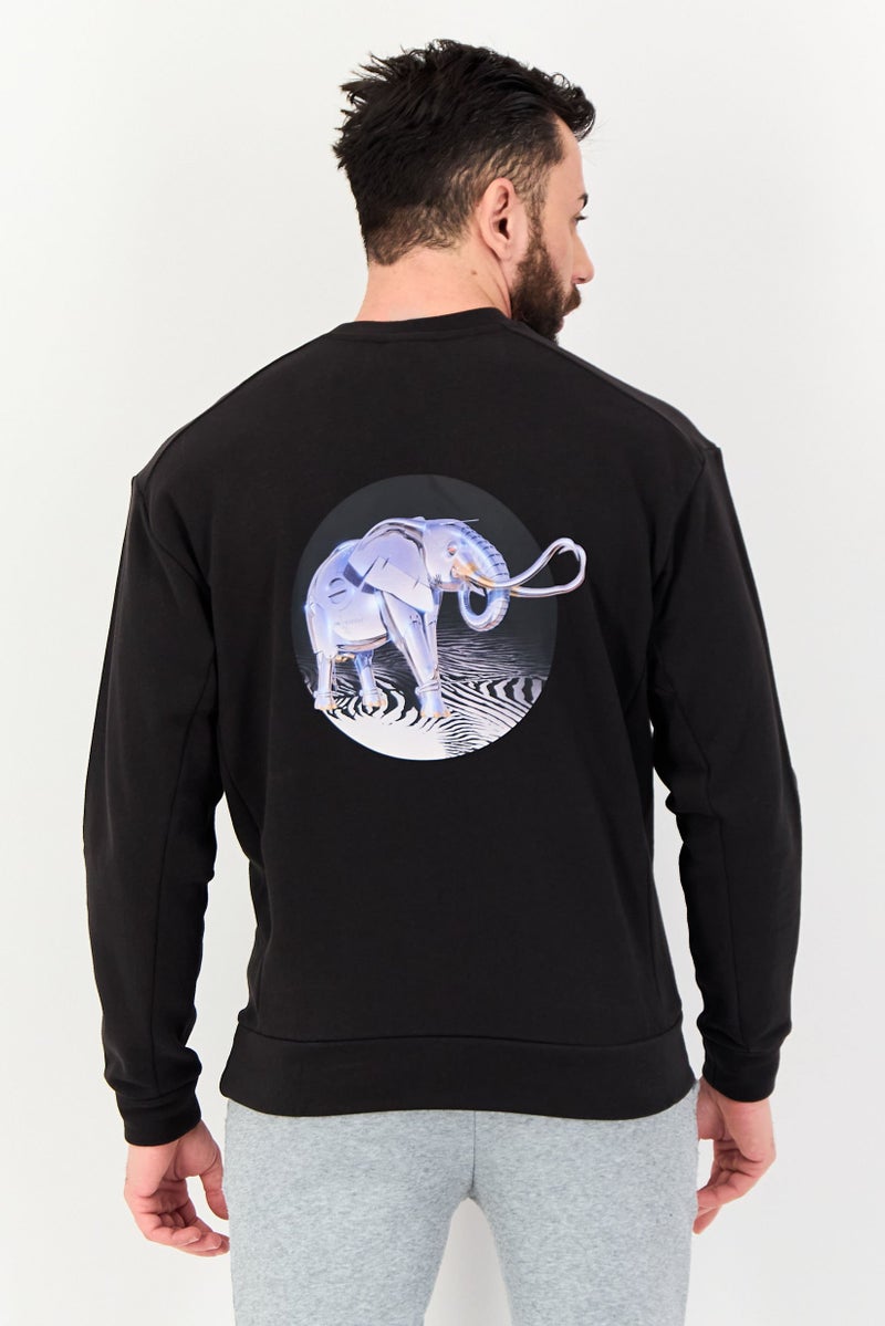 Puma X Sorayama Men Sportswear Fit Outdoor Swearshirt, Black - Image 3