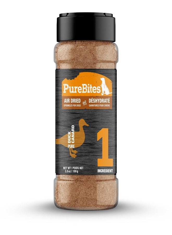 PureBites Air Dried Sprinkles Duck Dog Treats, 1 Ingredient, Made in Thailand, 3.5oz - Image 1