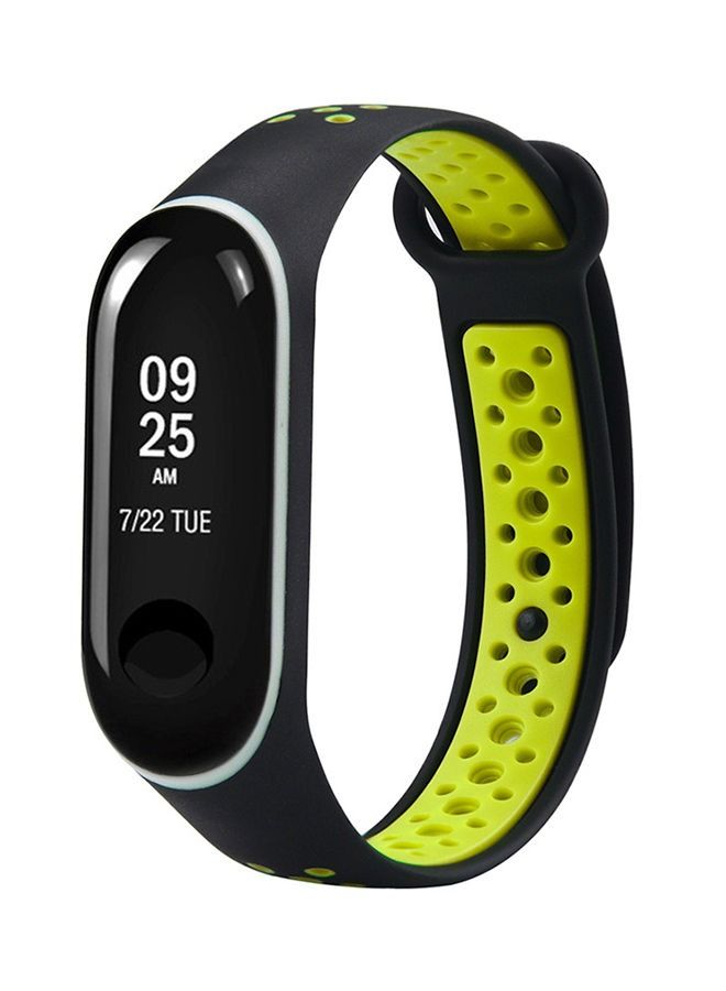 Replacement Band For Xiaomi Mi Band 3 Black/Green  - Image 2
