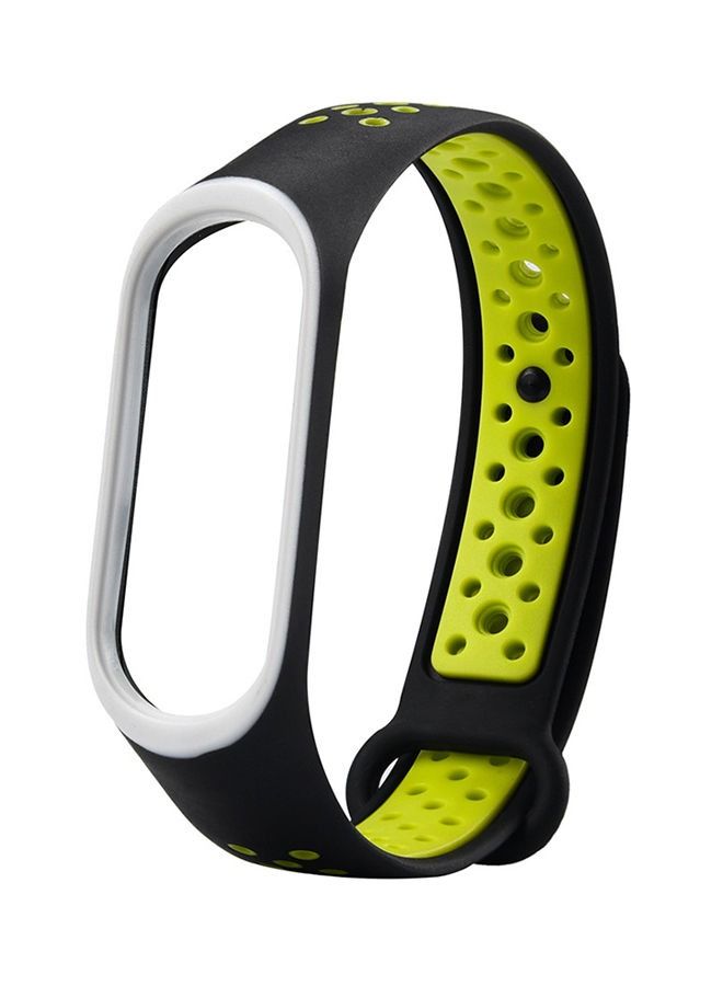 Replacement Band For Xiaomi Mi Band 3 Black/Green  - Image 1