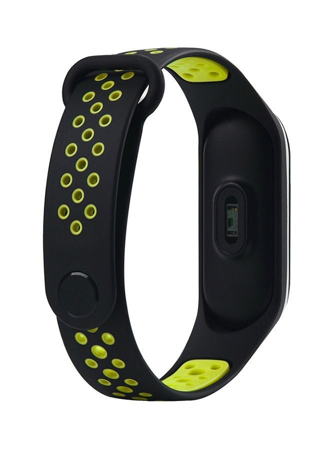 Replacement Band For Xiaomi Mi Band 3 Black/Green  - Image 3