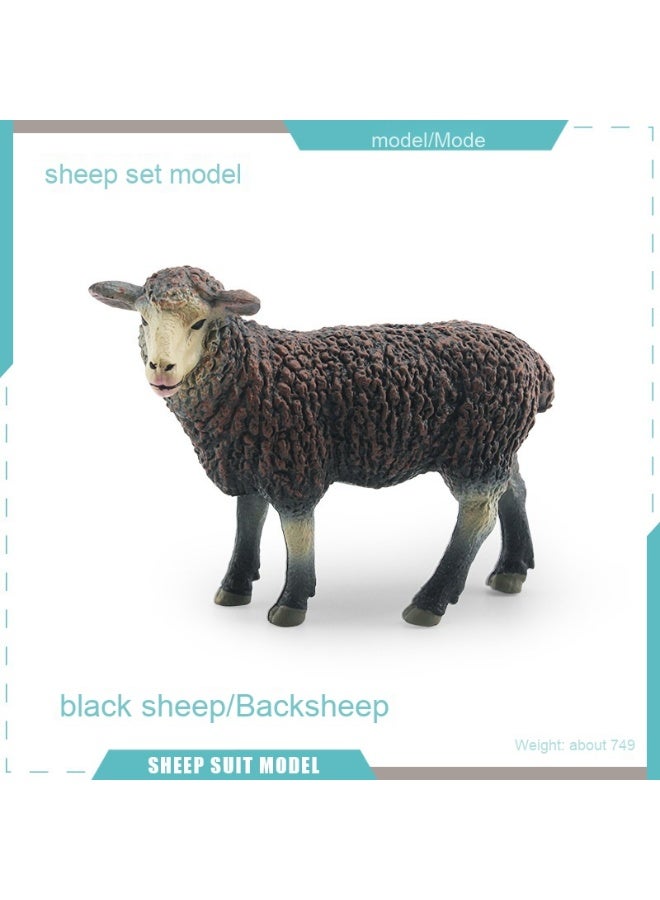 NIBEMINENT Realistic Farm Animal Sheep Model - Educational Toy for Kids