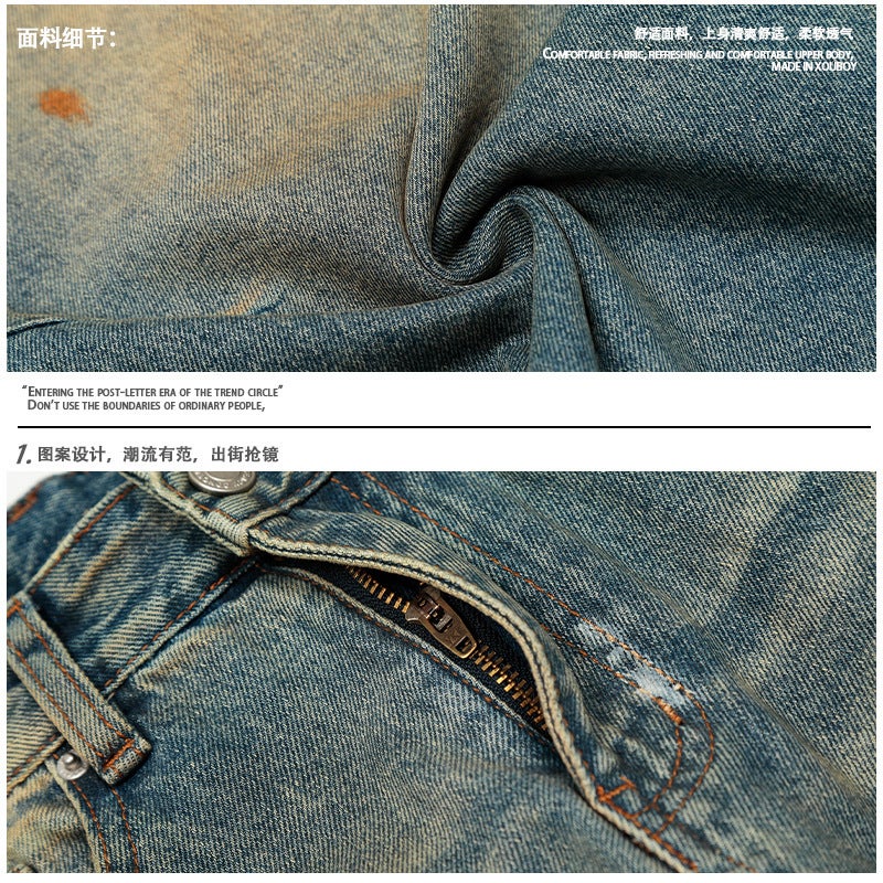 Unisex Classic Denim Jeans Loose Fit Daily Outdoor Wear - Image 5