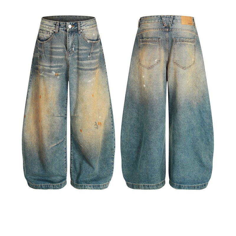 Unisex Classic Denim Jeans Loose Fit Daily Outdoor Wear - Image 4
