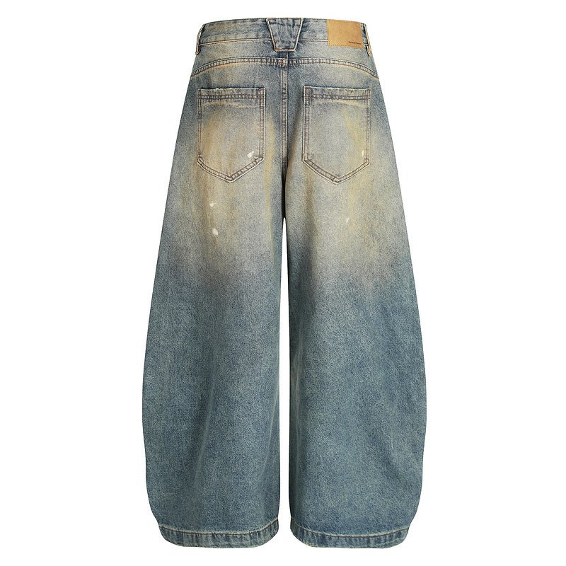 Unisex Classic Denim Jeans Loose Fit Daily Outdoor Wear - Image 3
