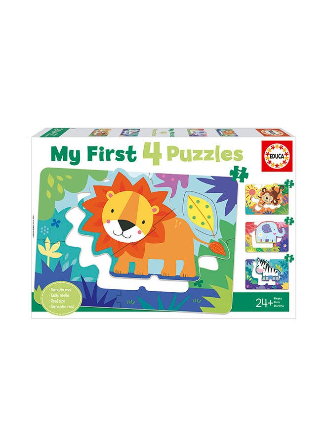 EDUCA My Jungle Animals 4 Puzzles  - Image 1