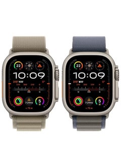 Generic (Pack of 2) Alpine Loop Band for Apple Watch Ultra 1/2 – Nylon Woven Sport Strap, Compatible with iWatch Series 10 9 8 7 6 5 4 3 2 1 SE  - Image 3