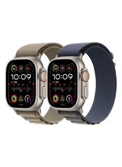 Generic (Pack of 2) Alpine Loop Band for Apple Watch Ultra 1/2 – Nylon Woven Sport Strap, Compatible with iWatch Series 10 9 8 7 6 5 4 3 2 1 SE  - Image 2
