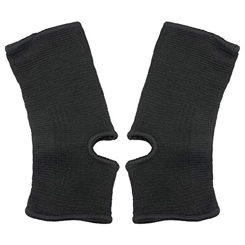 Luwint kid Compression Ankle Brace - Knitted Ankle Sleeve Sock Support for Sprains Arthritis Tendonitis Running Fitness, 1 Pair Black - Image 2