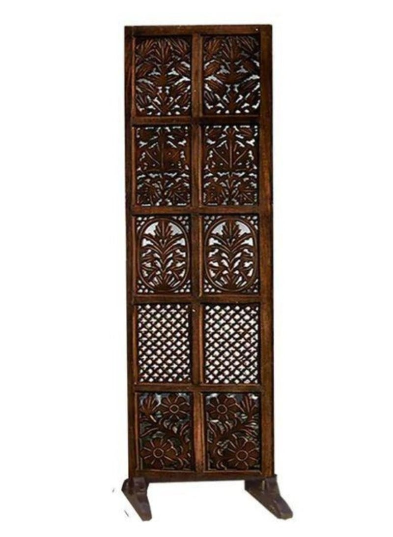Wooden Twist Wooden Twist 4 Panel Royal Solid Wood Room Divider Wood Separator Wooden Partition  - Image 4