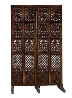 Wooden Twist Wooden Twist 4 Panel Royal Solid Wood Room Divider Wood Separator Wooden Partition  - Image 3
