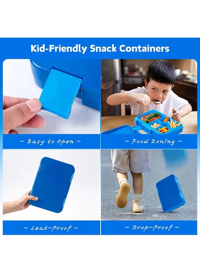 ShebSheb Bento Box with 5/6 Compartments,Leak-Proof Lunch Box for Kids & Toddlers,Removable Lunch Containers for School Sports Travel - Image 5