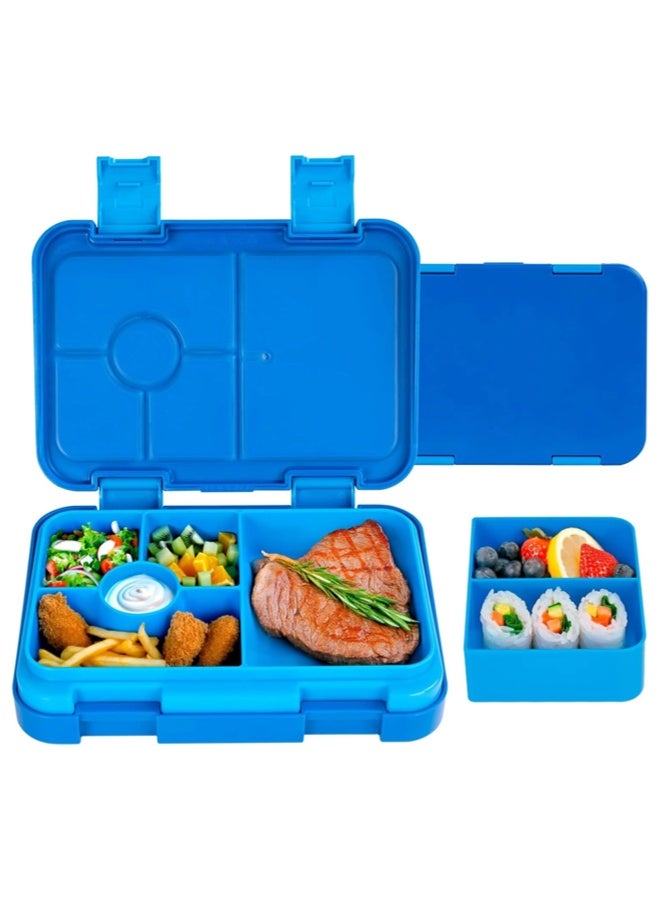 ShebSheb Bento Box with 5/6 Compartments,Leak-Proof Lunch Box for Kids & Toddlers,Removable Lunch Containers for School Sports Travel - Image 1