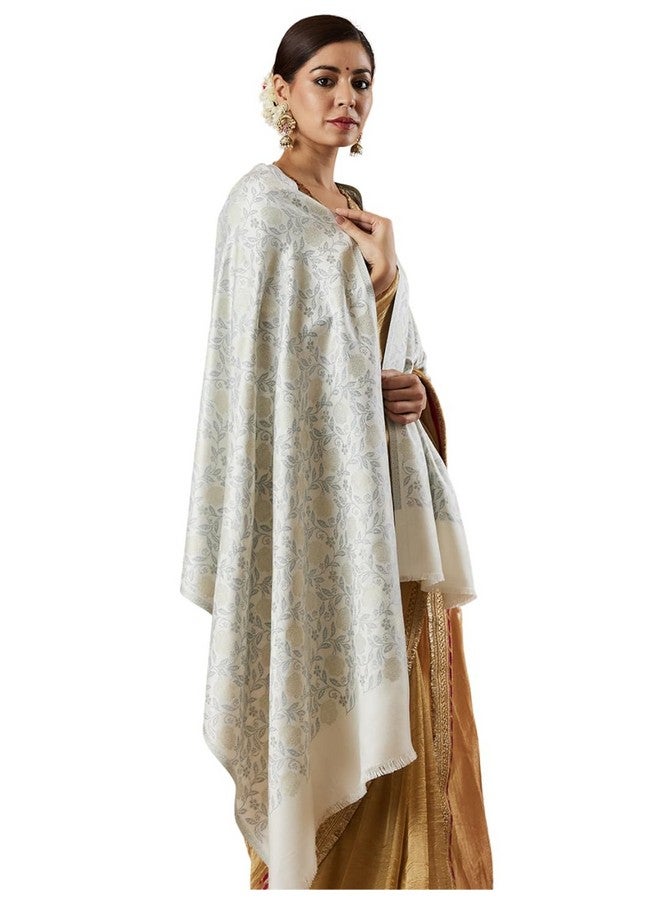 Pashmoda Women Gulnari Kaani Wool Blend Stole (Size : 71X203 CM) - Image 1